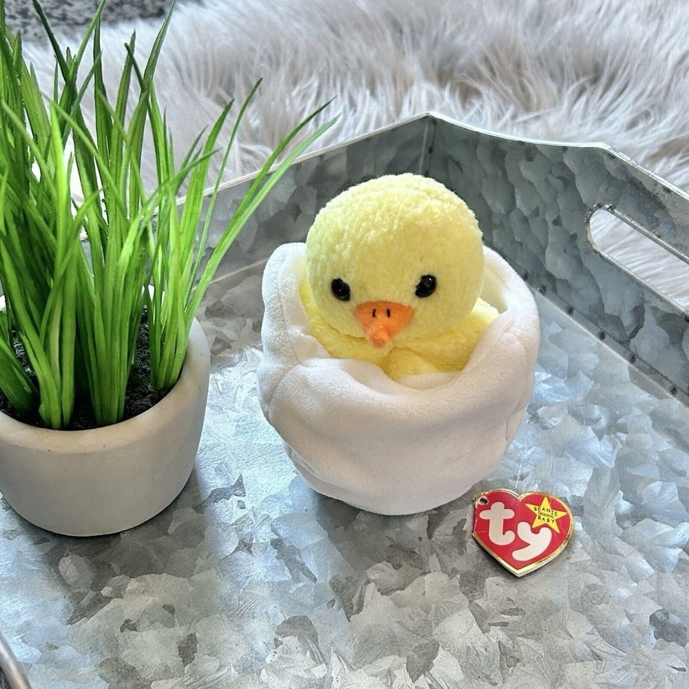 Ty Beanie Baby "Eggbert" The Chick Stuffed Animal Plush Toy Vintage 1998